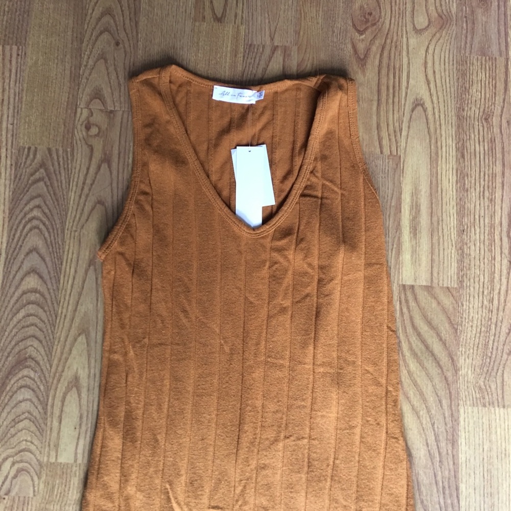 All in Favor Ribbed Midi Dress Size Small - Picture 6 of 8